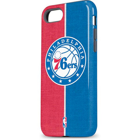 NBA Philadelphia 76ers Canvas Split iPhone 7 Pro Case
