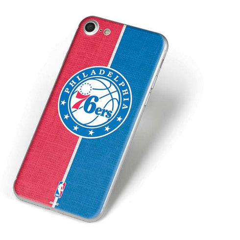 NBA Philadelphia 76ers Canvas Split iPhone 7 Skin