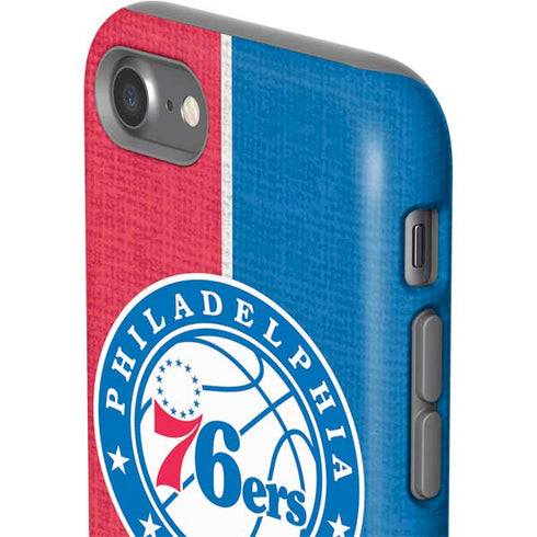 NBA Philadelphia 76ers Canvas Split iPhone SE (2nd & 3rd Gen) Pro Case