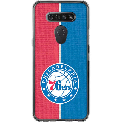 NBA Philadelphia 76ers Canvas Split LG K51/Q51 Clear Case