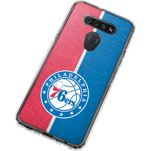 NBA Philadelphia 76ers Canvas Split LG K51/Q51 Clear Case