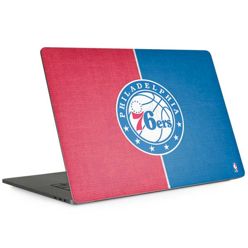 NBA Philadelphia 76ers Canvas Split Apple MacBook Pro 15-inch Skin