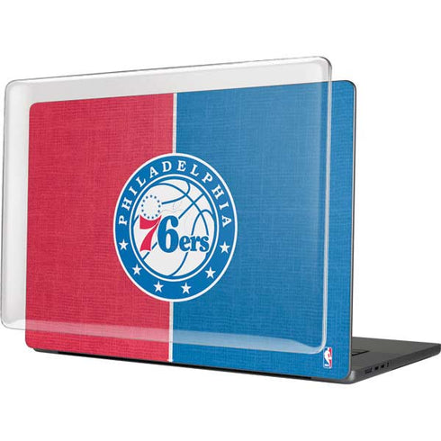 NBA Philadelphia 76ers Canvas Split MacBook Pro 16in (2021-25) Case plus Skin