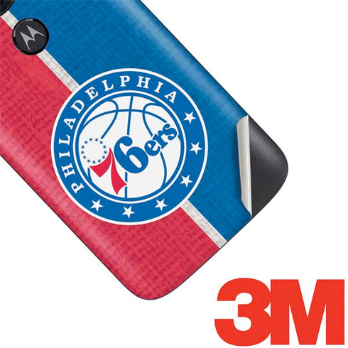 NBA Philadelphia 76ers Canvas Split Moto E5 Play Skin