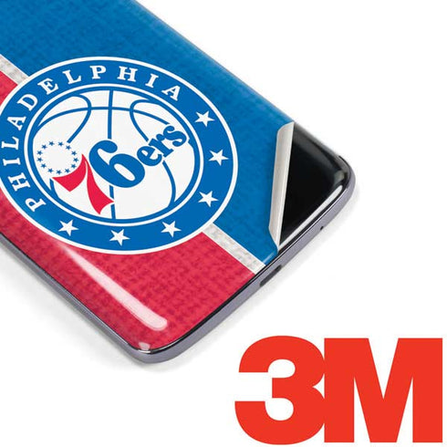 NBA Philadelphia 76ers Canvas Split Moto E5 Plus Skin