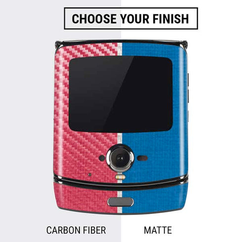 NBA Philadelphia 76ers Canvas Split Motorola RAZR Skin