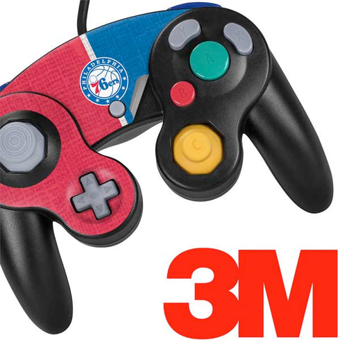 NBA Philadelphia 76ers Canvas Split Nintendo GameCube Controller Skin