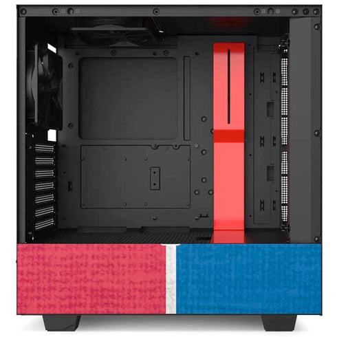 NBA Philadelphia 76ers Canvas Split NZXT H510 Compact ATX Mid-Tower Case Skin