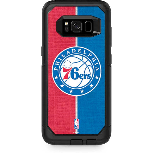 NBA Philadelphia 76ers Canvas Split Otterbox Commuter Galaxy Skin