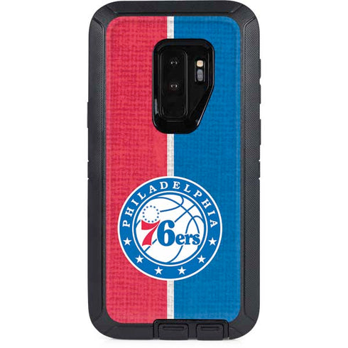 NBA Philadelphia 76ers Canvas Split Otterbox Defender Galaxy Skin