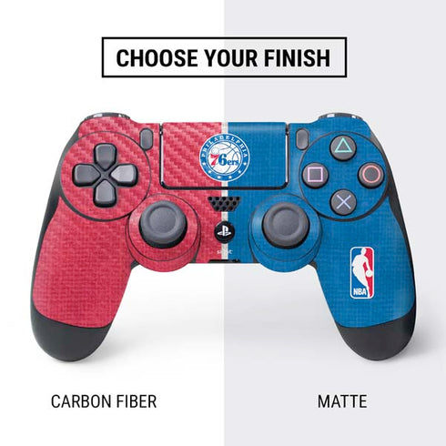 NBA Philadelphia 76ers Canvas Split PS4 Controller Skin