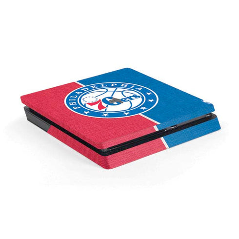 NBA Philadelphia 76ers Canvas Split PS4 Slim Skin