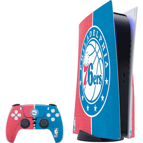 NBA Philadelphia 76ers Canvas Split PS5 Bundle Skin