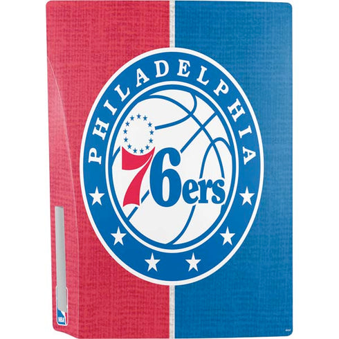 NBA Philadelphia 76ers Canvas Split PS5 Console Skin
