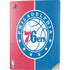 NBA Philadelphia 76ers Canvas Split PS5 Digital Edition Console Skin