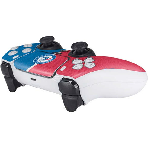 NBA Philadelphia 76ers Canvas Split PS5 Controller Skin