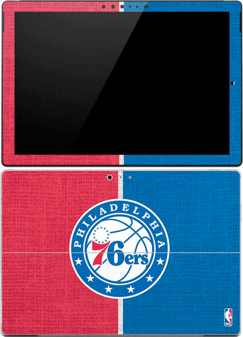 NBA Philadelphia 76ers Canvas Split Surface Pro (2017) Skin