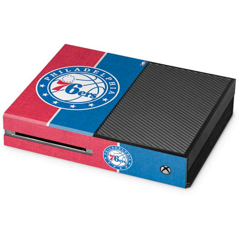 NBA Philadelphia 76ers Canvas Split Xbox One Console Skin