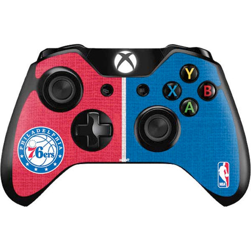 NBA Philadelphia 76ers Canvas Split Xbox One Controller Skin