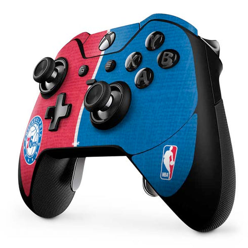 NBA Philadelphia 76ers Canvas Split Xbox One Elite Controller Skin