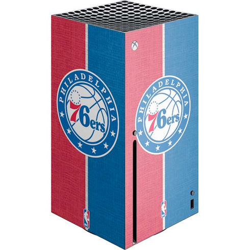 NBA Philadelphia 76ers Canvas Split Xbox Series X Console Skin