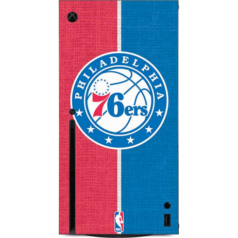 NBA Philadelphia 76ers Canvas Split Xbox Series X Console Skin
