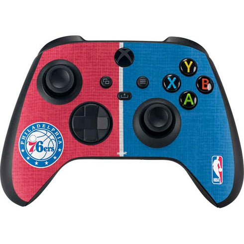 NBA Philadelphia 76ers Canvas Split Xbox Series X Controller Skin