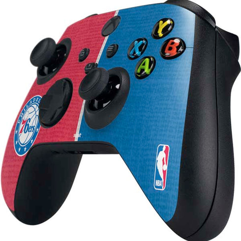 NBA Philadelphia 76ers Canvas Split Xbox Series X Controller Skin