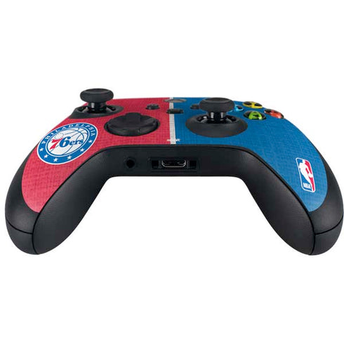 NBA Philadelphia 76ers Canvas Split Xbox Series X Controller Skin