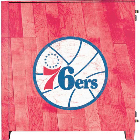 NBA Philadelphia 76ers Hardwood Classics Corsair 4000D Tempered Glass Mid-Tower ATX Case Skin