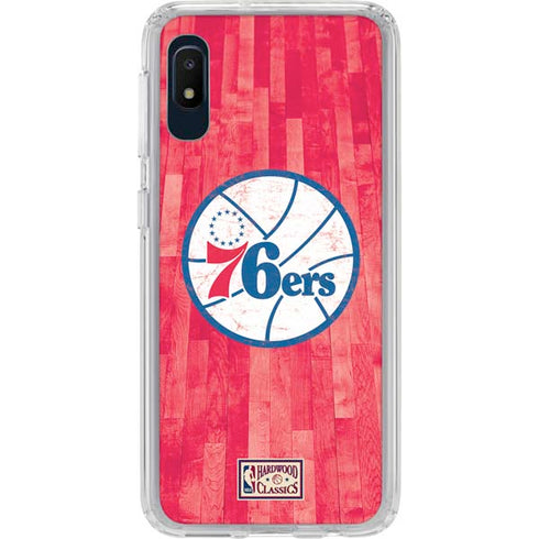 NBA Philadelphia 76ers Hardwood Classics Galaxy A10e Clear Case