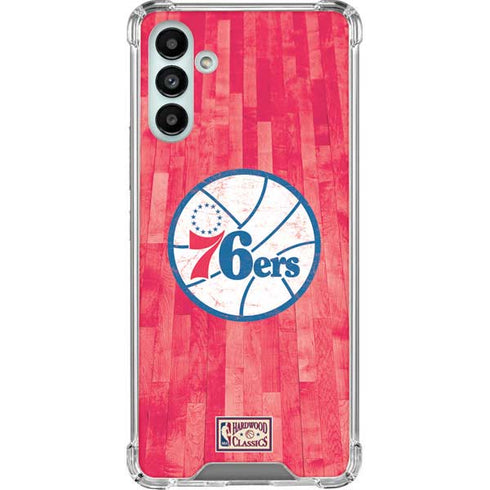 NBA Philadelphia 76ers Hardwood Classics Galaxy A13 5G Clear Case