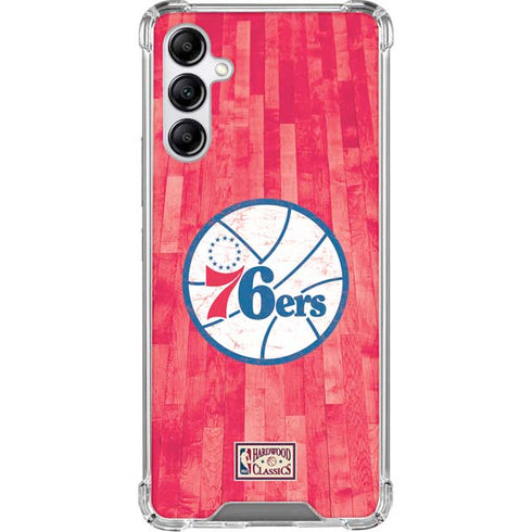 NBA Philadelphia 76ers Hardwood Classics Galaxy A15 5G Clear Case