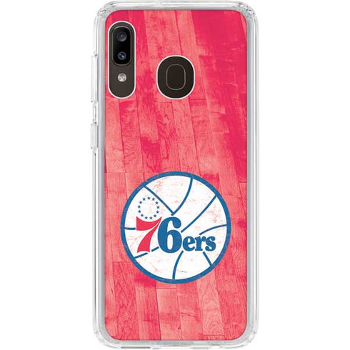 NBA Philadelphia 76ers Hardwood Classics Galaxy A20 Clear Case