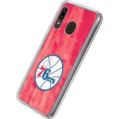 NBA Philadelphia 76ers Hardwood Classics Galaxy A20 Clear Case