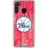 NBA Philadelphia 76ers Hardwood Classics Galaxy A21 Clear Case