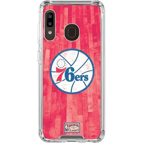 NBA Philadelphia 76ers Hardwood Classics Galaxy A30 Clear Case