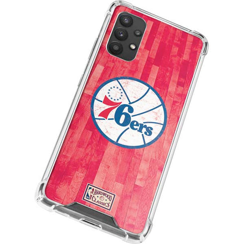 NBA Philadelphia 76ers Hardwood Classics Galaxy A32 5G Clear Case
