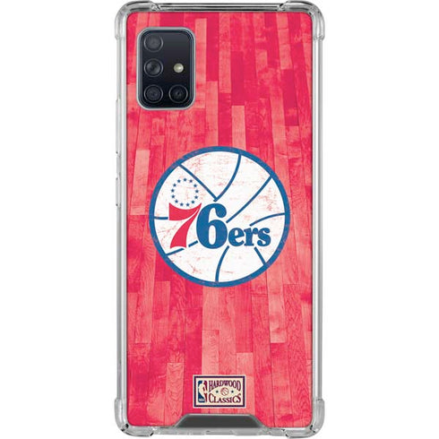NBA Philadelphia 76ers Hardwood Classics Galaxy A51 5G Clear Case