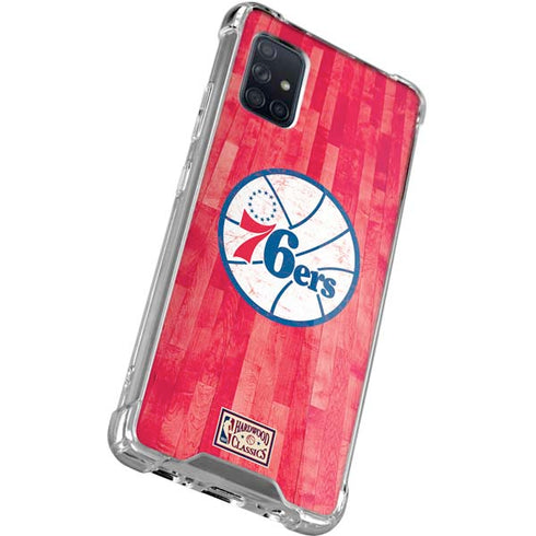NBA Philadelphia 76ers Hardwood Classics Galaxy A51 5G Clear Case