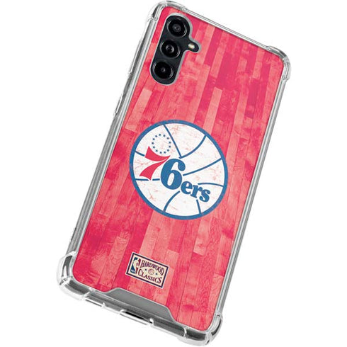 NBA Philadelphia 76ers Hardwood Classics Galaxy A54 5G Clear Case