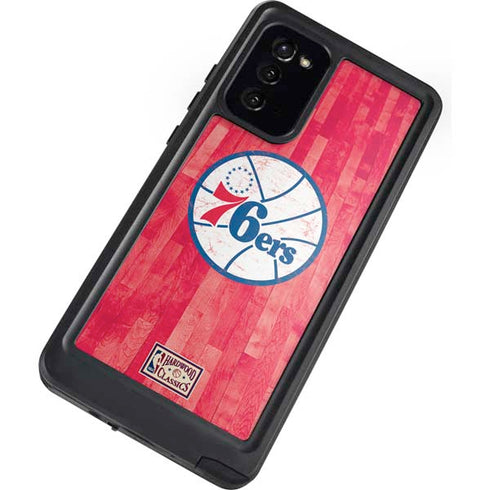 NBA Philadelphia 76ers Hardwood Classics Galaxy Note20 5G Waterproof Case