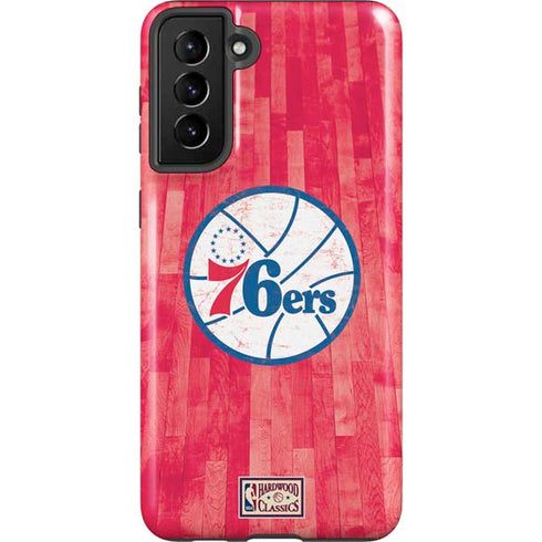NBA Philadelphia 76ers Hardwood Classics Galaxy S21 FE Pro Case