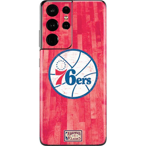 NBA Philadelphia 76ers Hardwood Classics Galaxy S21 Ultra 5G Skin