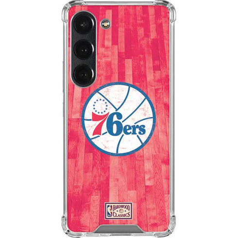 NBA Philadelphia 76ers Hardwood Classics Galaxy S23 Clear Case