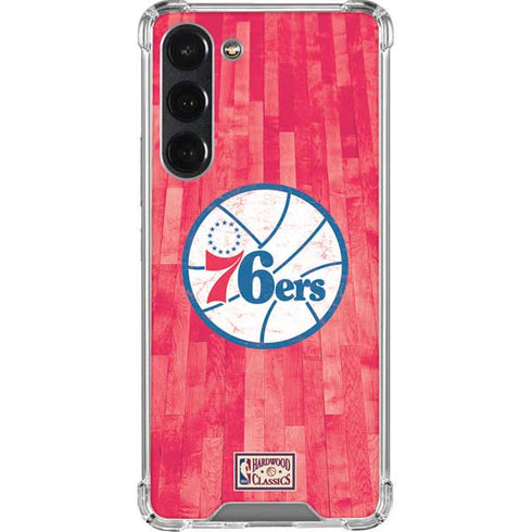 NBA Philadelphia 76ers Hardwood Classics Galaxy S23 Plus Clear Case