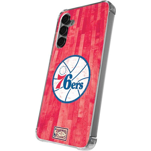 NBA Philadelphia 76ers Hardwood Classics Galaxy S24 Plus Clear Case