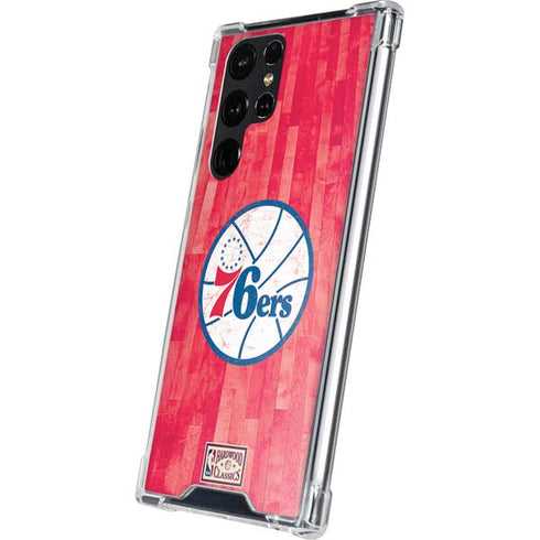 NBA Philadelphia 76ers Hardwood Classics Galaxy S24 Ultra Clear Case