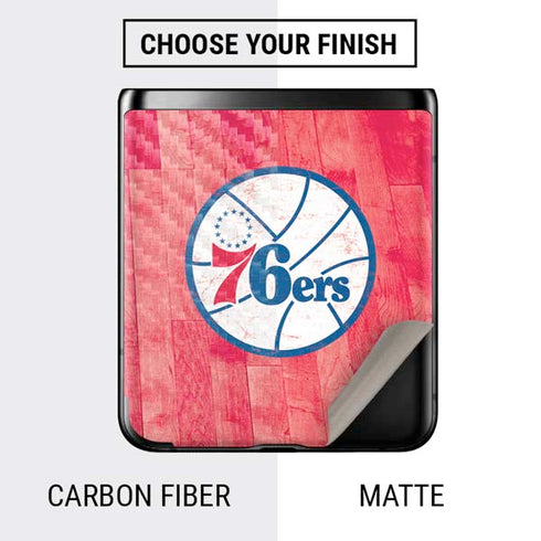 NBA Philadelphia 76ers Hardwood Classics Galaxy Z Flip Skin