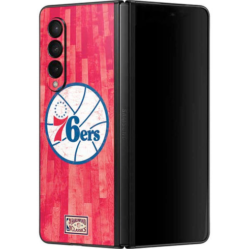 NBA Philadelphia 76ers Hardwood Classics Galaxy Z Fold3 5G Skin